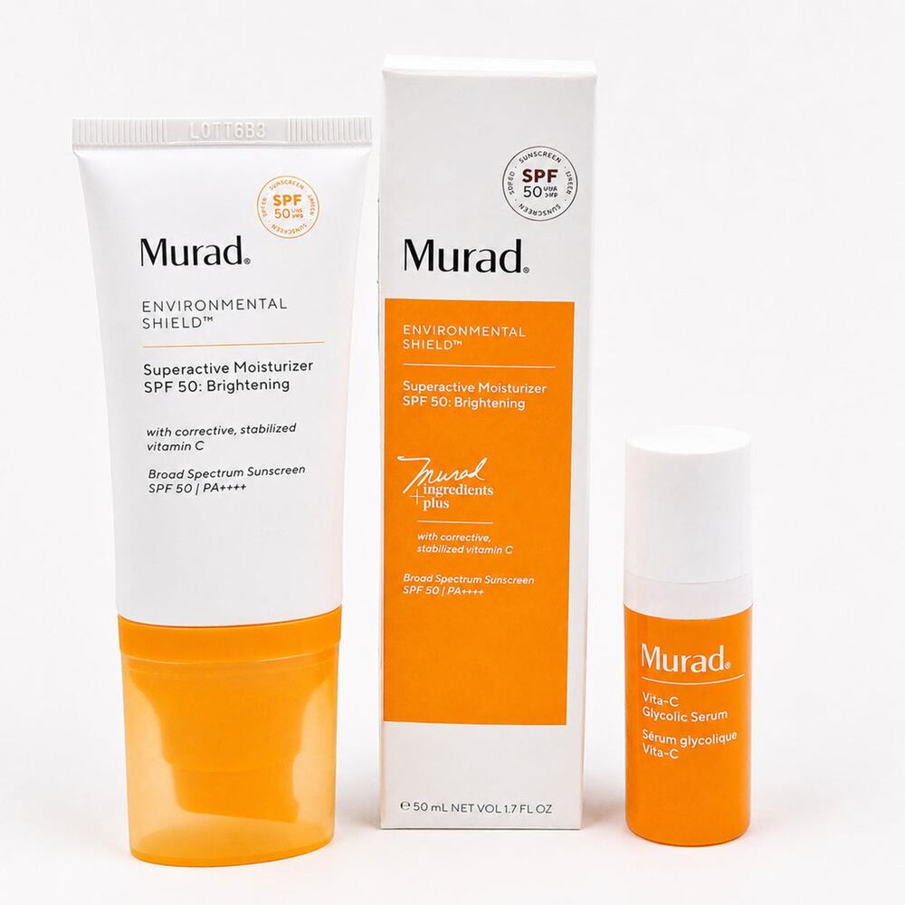 Murad Superactive Moisturizer SPF 50 + Bonus Vita-C Glycolic Serum